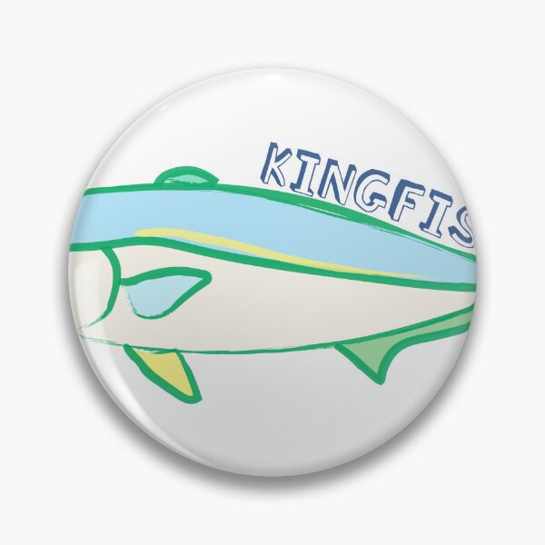 Item preview, Vibrant Kingfish Illustration - Ocean Inspired Art designed and sold by SaltAzure.