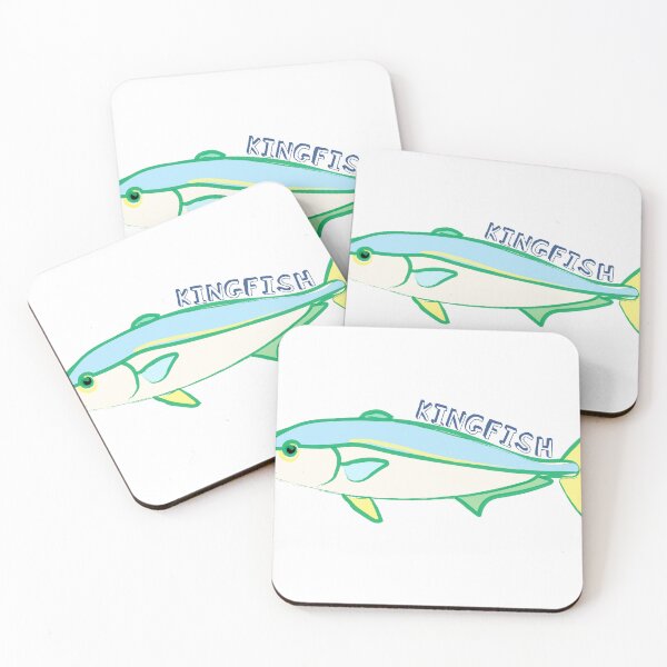 Item preview, Vibrant Kingfish Illustration - Ocean Inspired Art designed and sold by SaltAzure.