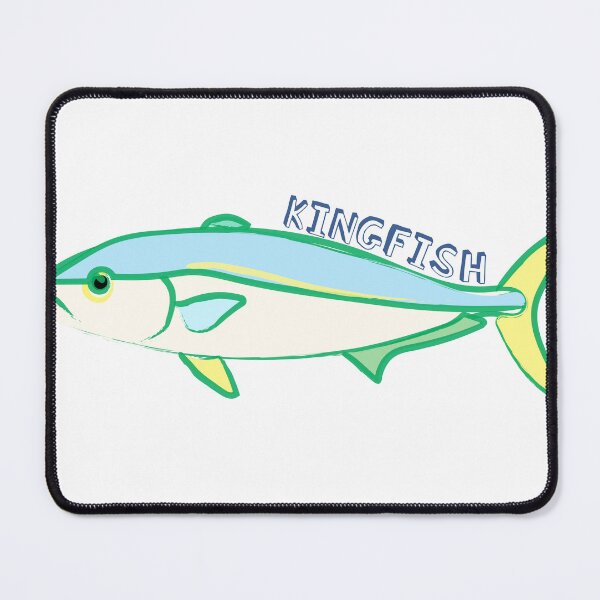 Item preview, Vibrant Kingfish Illustration - Ocean Inspired Art designed and sold by SaltAzure.