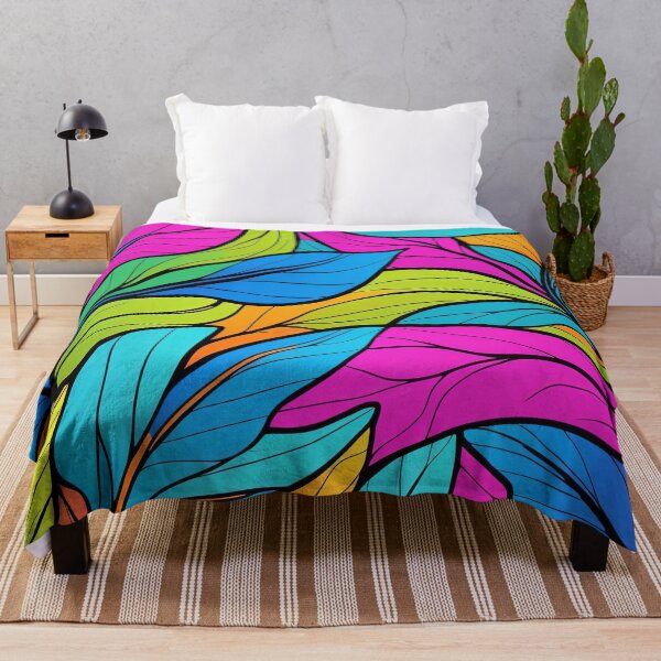 Item preview, Tropical Fusion of Vibrant Leaf Patterns Design designed and sold by ArtComixHaven.