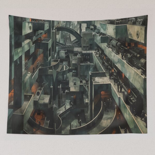 Item preview, Mechanized Cityscape designed and sold by landletsy.