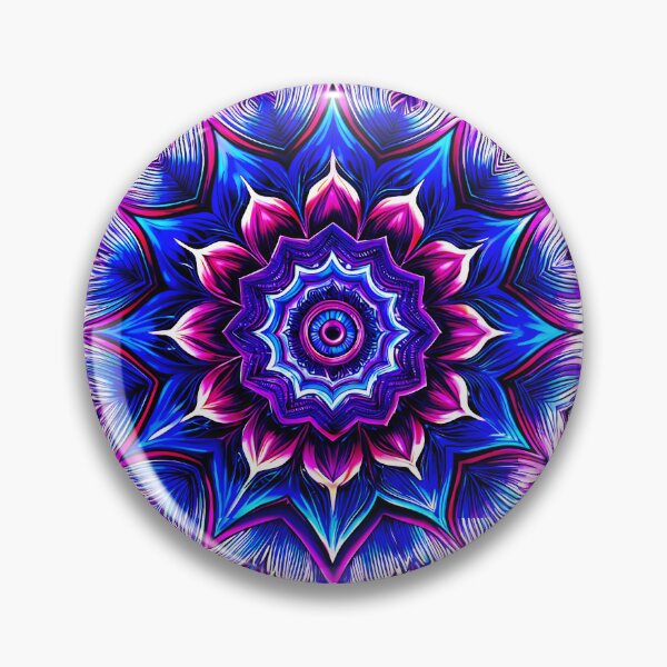 Item preview, Blue and Pink Kaleidoscope Pattern designed and sold by patterncrow.