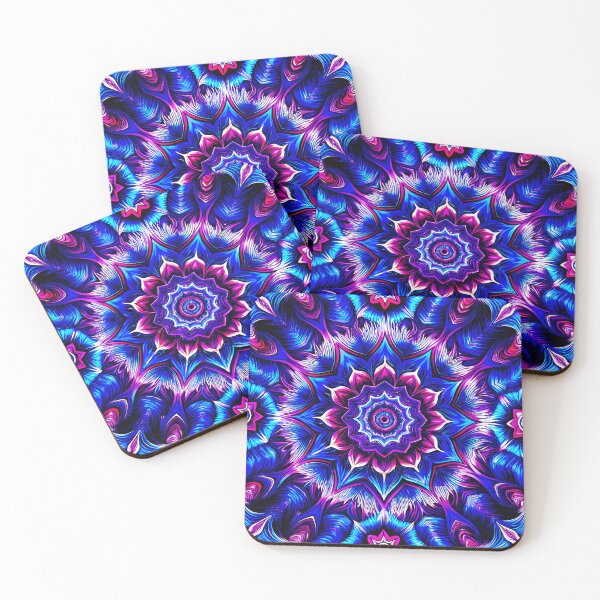 Item preview, Blue and Pink Kaleidoscope Pattern designed and sold by patterncrow.