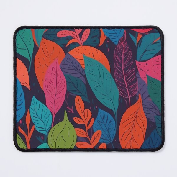Item preview, Vivid Array of Colourful Leaves in Deep Night designed and sold by ArtComixHaven.
