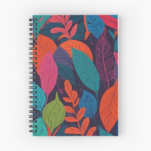 Item preview, Vivid Array of Colourful Leaves in Deep Night designed and sold by ArtComixHaven.