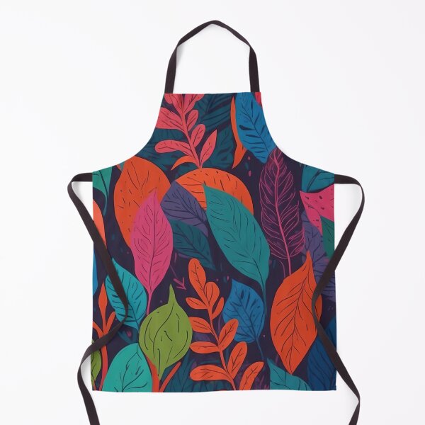 Item preview, Vivid Array of Colourful Leaves in Deep Night designed and sold by ArtComixHaven.