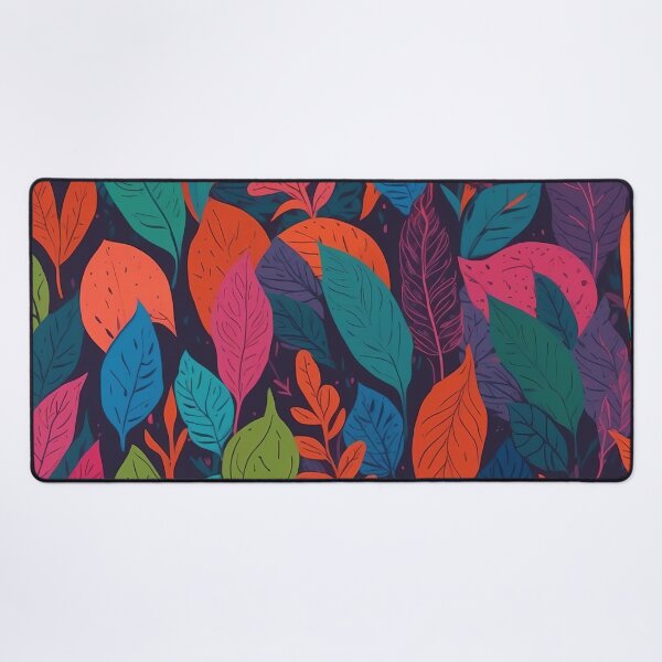 Item preview, Vivid Array of Colourful Leaves in Deep Night designed and sold by ArtComixHaven.