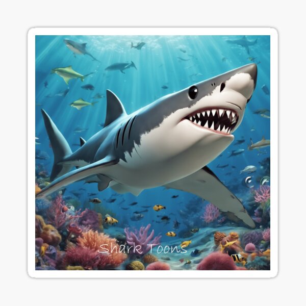 Shark Toons Sticker