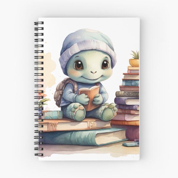 Item preview, Adorable Baby Turtle on a Stack of Books designed and sold by Pawsandco.
