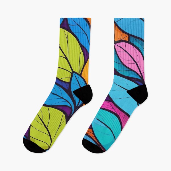Item preview, Bright Foliage Patterns in Colourful Leaf Palette designed and sold by ArtComixHaven.