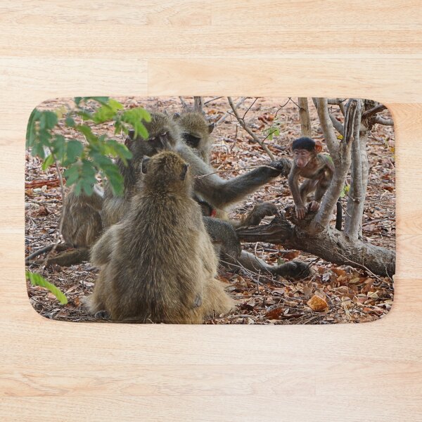 Item preview, African baboon family, Chobe, Botswana designed and sold by FranWest.
