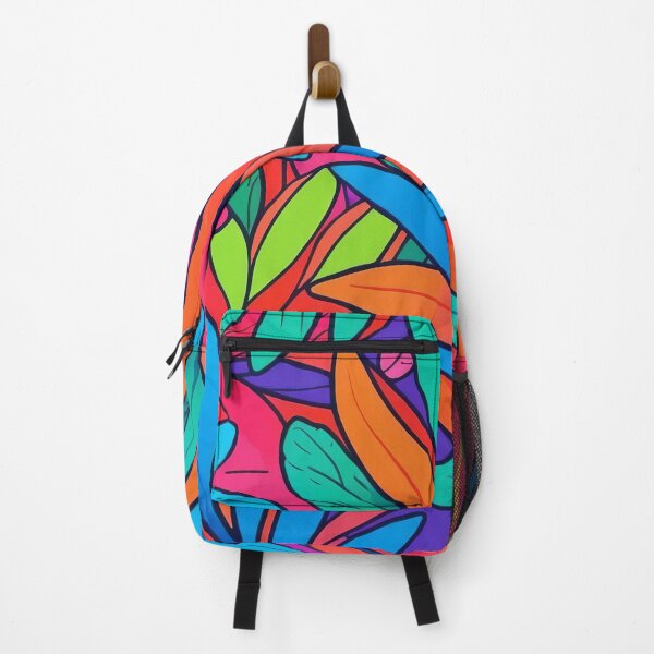 Item preview, Bright Tropical Leaves in Lively Neon Colours designed and sold by ArtComixHaven.