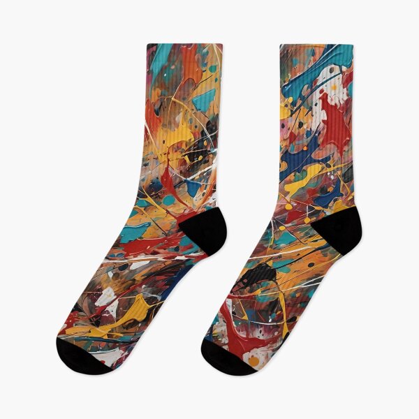 Item preview, Abstract Art Pattern of Spattered Oil Colors designed and sold by Warriorgal.