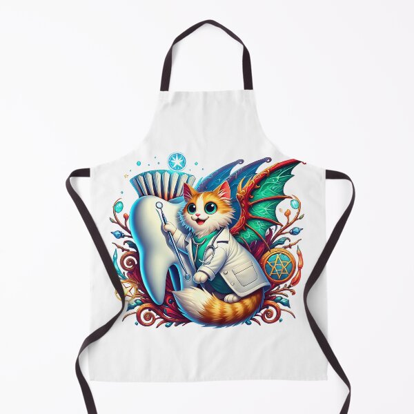 Item preview, Fantasy cat dentist with tooth designed and sold by NebulaLabs.