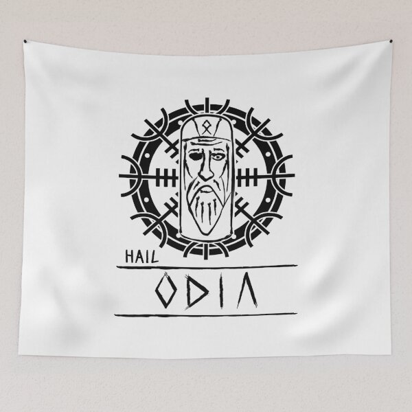 Item preview, Hail Odin (not for black item's) designed and sold by VikingDazo.