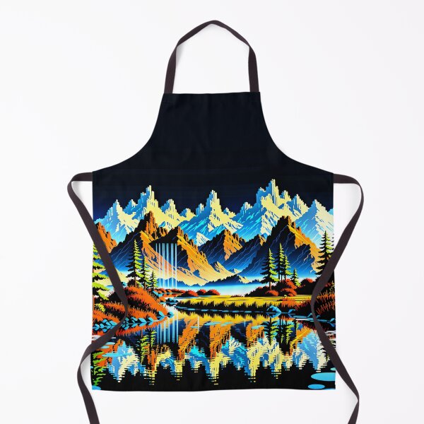 Item preview, Lyra's Glitched Peaks: Serene Lake Reflections designed and sold by PanoramaPrints.