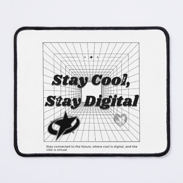Item preview, Y2K style (Stay Cool, Stay Digital) designed and sold by The Tee Tree.