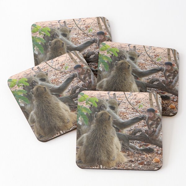 Item preview, African baboon family, Chobe, Botswana designed and sold by FranWest.
