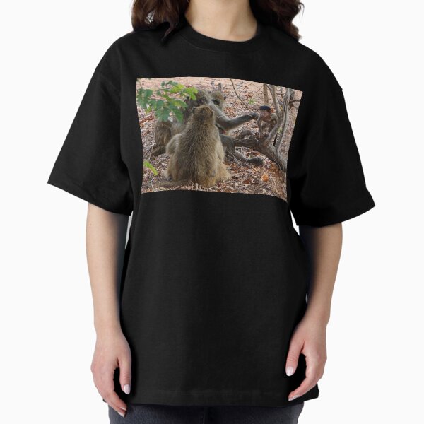 Vista previa del artículo con la obra «Familia de babuinos africanos, Chobe, Botsuana», diseñado y vendido por FranWest.