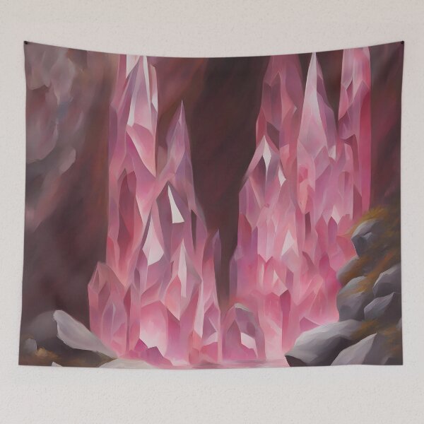 Item preview, Rose Quartz in Cave designed and sold by CalmnessbyChoice.
