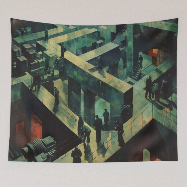 Item preview, Workers in the Grid designed and sold by landletsy.