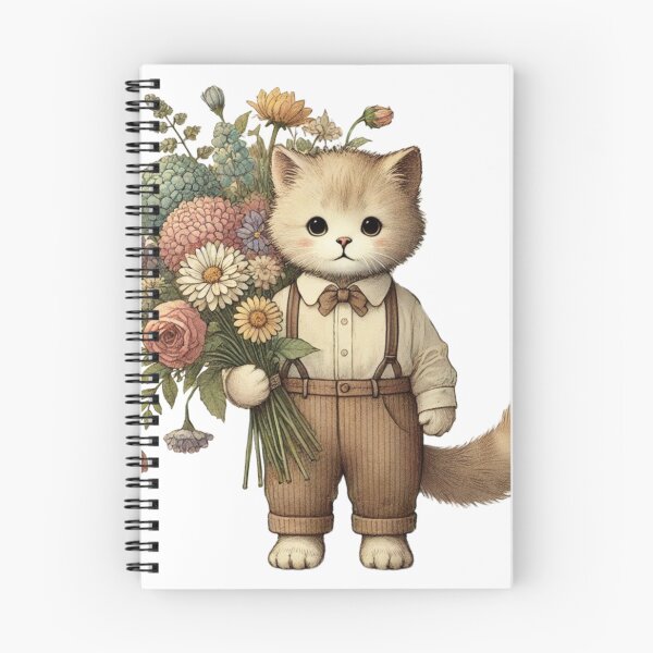 Item preview, Boy cat holding flower designed and sold by II0FU5.