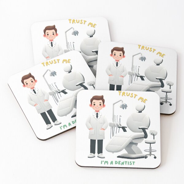 Item preview, Trust me i'm a dentist cartoon dentist with chair designed and sold by NebulaLabs.