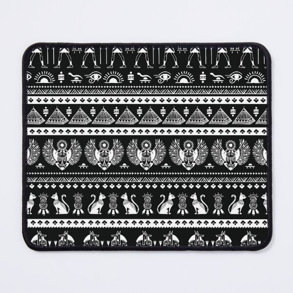 Item preview, Egyptian Design Print Pattern Black white designed and sold by Kriengsaktalek.
