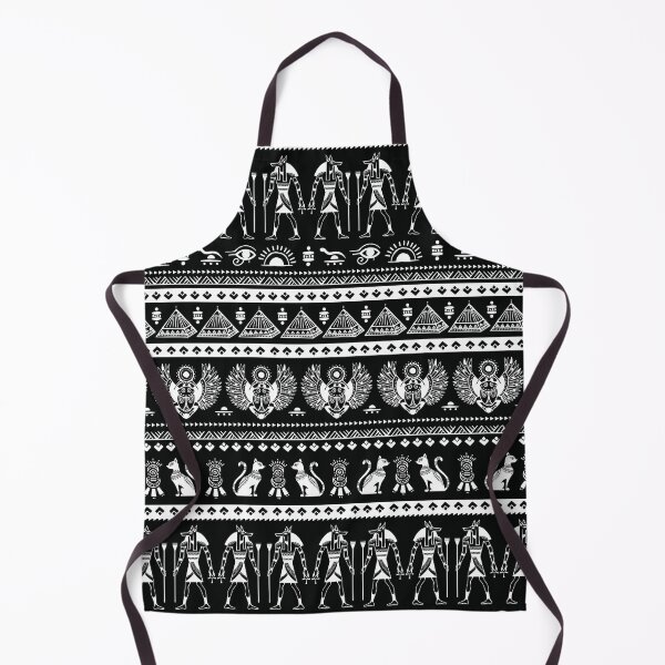 Item preview, Egyptian Design Print Pattern Black white designed and sold by Kriengsaktalek.