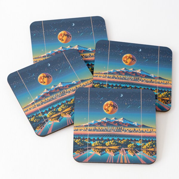 Item preview, Epochal Glitch: Elara's Retro-Futurist Cityscapes designed and sold by PanoramaPrints.