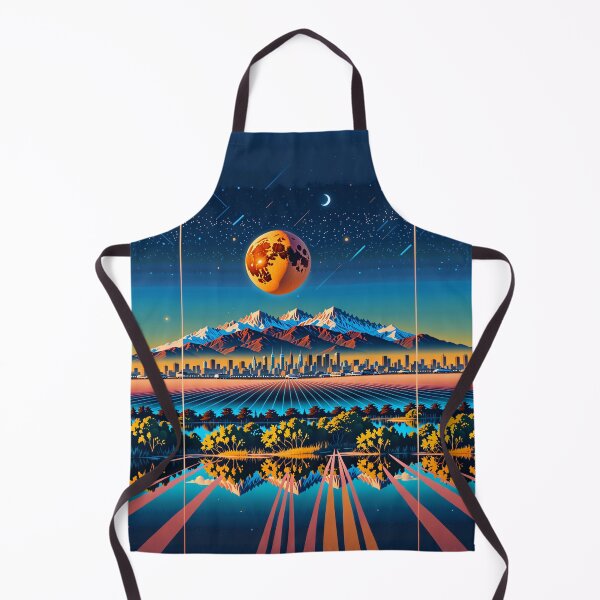 Item preview, Epochal Glitch: Elara's Retro-Futurist Cityscapes designed and sold by PanoramaPrints.
