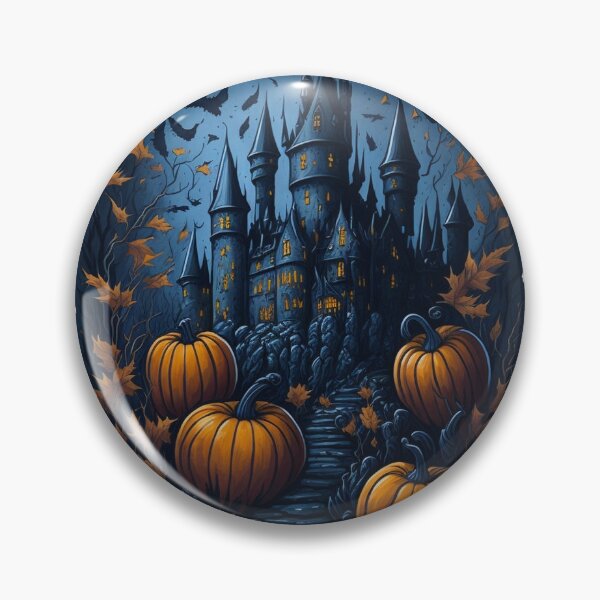 Item preview, Magical Autumn Blue Castle Sticker designed and sold by pelzolga.