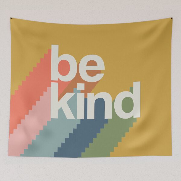 Item preview, be kind rainbow mustard designed and sold by alienrabbit.