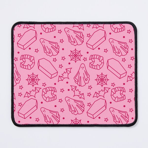 Item preview, Pink Spooky Line Drawings, Halloween Ghosts, Bats, Vampire Teeth and Coffins designed and sold by dottiedigitals.