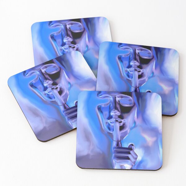 Item preview, blue purple mask that shuts down designed and sold by Gabriel BOCQUAIRE.