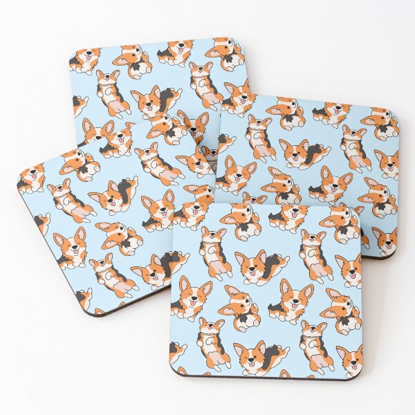 Item preview, Corgi Cute Pattern Blue designed and sold by SwatchGD.