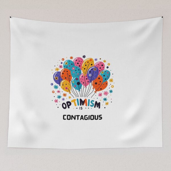 Item preview, Optimism is Contagious designed and sold by Monem-RASH.