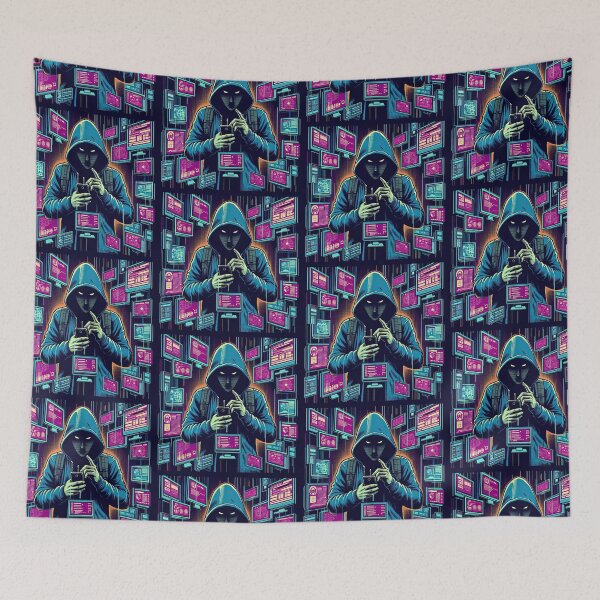 Item preview, Cyberpunk Hacker Pop Art Style designed and sold by artofuniverse.