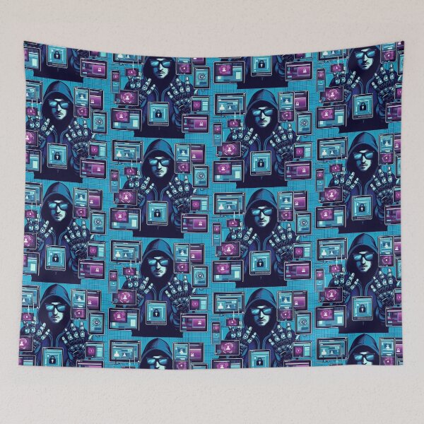 Item preview, Cyberpunk Hacker Pop Art Style designed and sold by artofuniverse.
