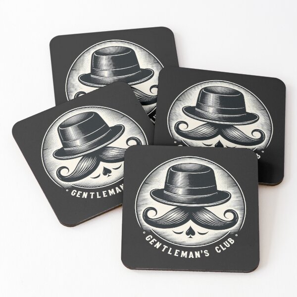 Item preview, Gentleman's Club Mustache Icon - retro vintage style for a true gentleman ( hair salon , barber shop) designed and sold by PatrykT94.