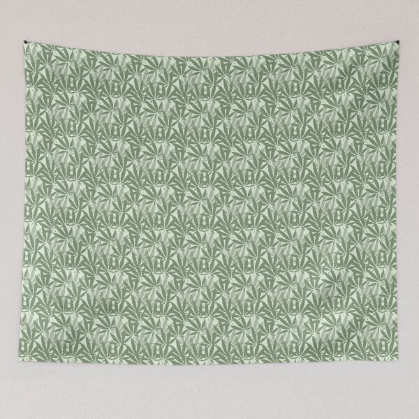 Item preview, Sage Green Hemp Leaves designed and sold by dottiedigitals.