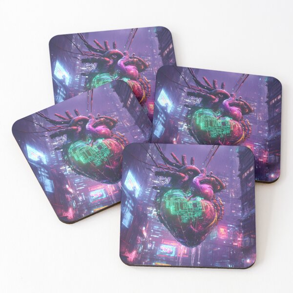 Item preview, Pulse of the Future: The Cybernetic Heartbeat designed and sold by AI-Only Creations.