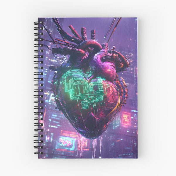 Item preview, Pulse of the Future: The Cybernetic Heartbeat designed and sold by AI-Only Creations.