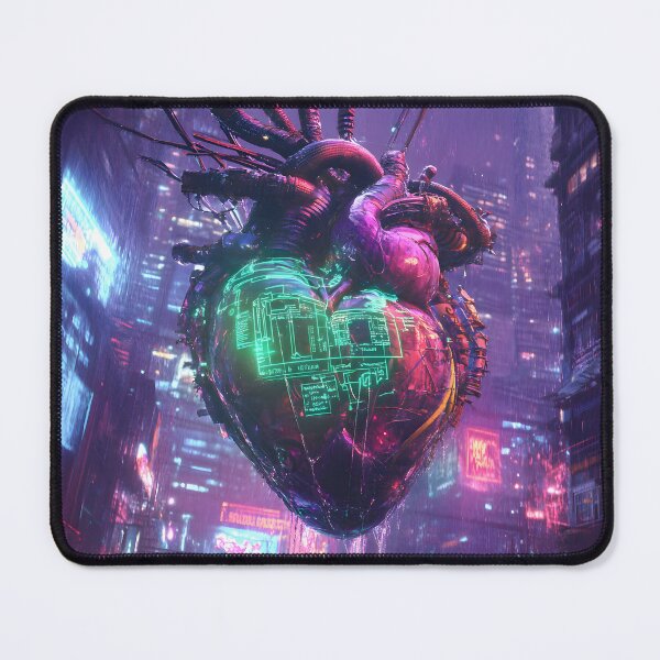 Item preview, Pulse of the Future: The Cybernetic Heartbeat designed and sold by AI-Only Creations.