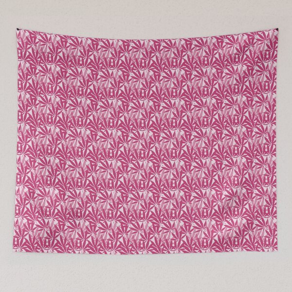 Item preview, Hot Pink Hemp Leaves designed and sold by dottiedigitals.
