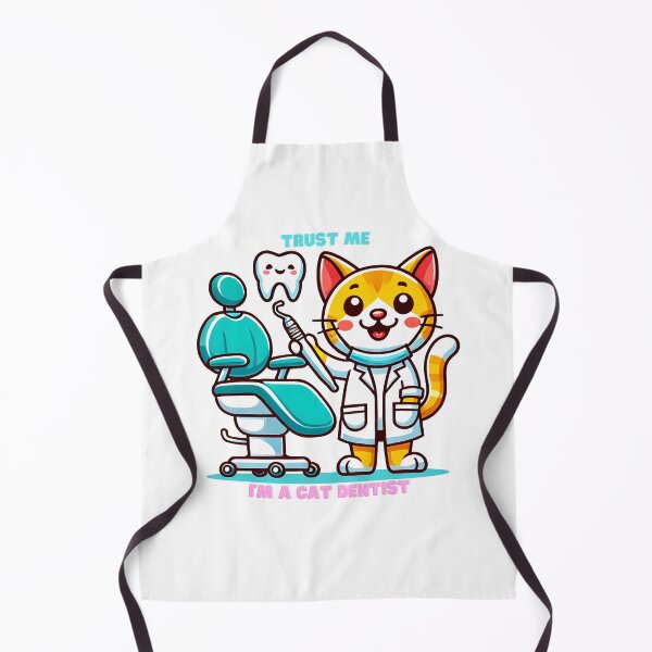 Item preview, Trust me I'm a cat dentist cartoon cat designed and sold by NebulaLabs.