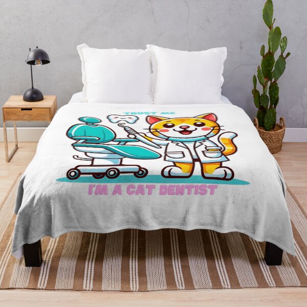 Item preview, Trust me I'm a cat dentist cartoon cat designed and sold by NebulaLabs.