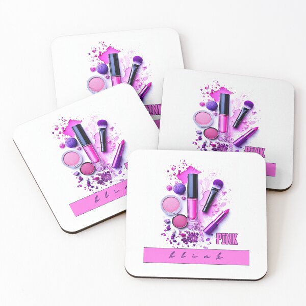 Item preview, Pink blink, pink and purple cosmetics, eye shadows and lipstick designed and sold by silent-violin.