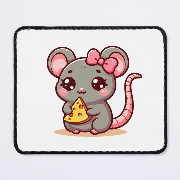 Item preview, Cheese-Loving Kawaii Rat designed and sold by istoriadesign.