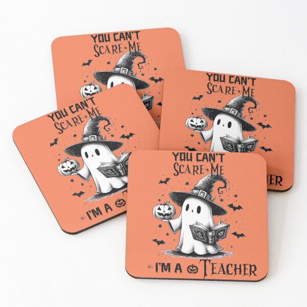 Item preview, You can`t scare me I`m a teacher- Halloween reading ghost designed and sold by -justb-.